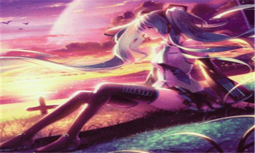 一少女画