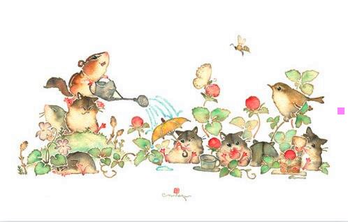 三中国红枫盆景图片